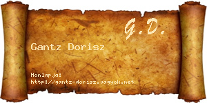 Gantz Dorisz névjegykártya